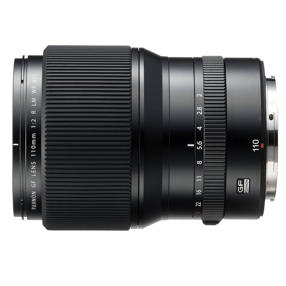 FUJINON GF LENS 110mm 1:2 WR LM R  
2 2.8 4 5.6 8 11 16 22  
GF  
FUJINON  
110