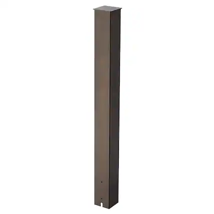Front. VEVOR - 43 x 4 x 4 Inches Mailbox Post, Steel In-Ground Mounting Mail Box Stand with Powder Coating Surface - Bronze.