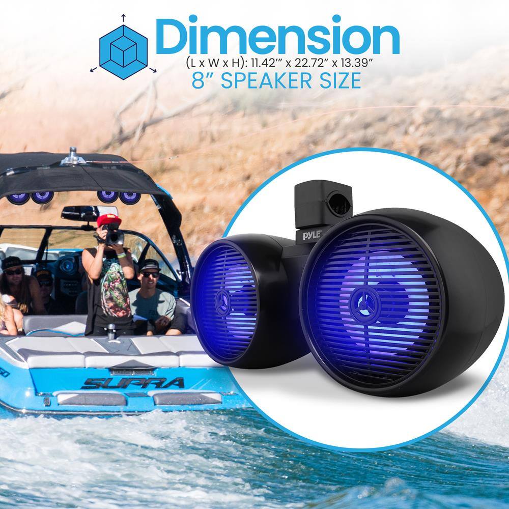 Dimension  
(LxWxH): 11.42" x 22.72" x 13.39"  
8" SPEAKER SIZE