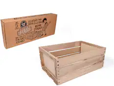 Accentuate your record collection with the Vinyl Styl The Metro LP Crate. This wooden crate has a capacity of 85+ LP records and is pre-drilled for easy assembly. It's a great look for any space.