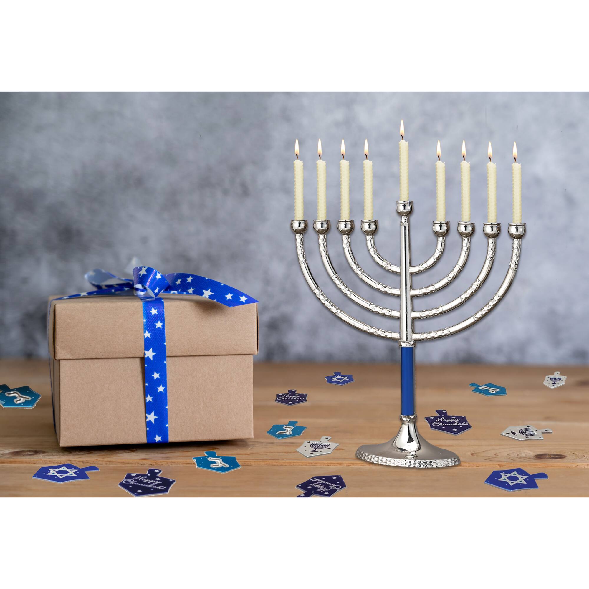 The text in the image reads:

"Happy Hanukkah"