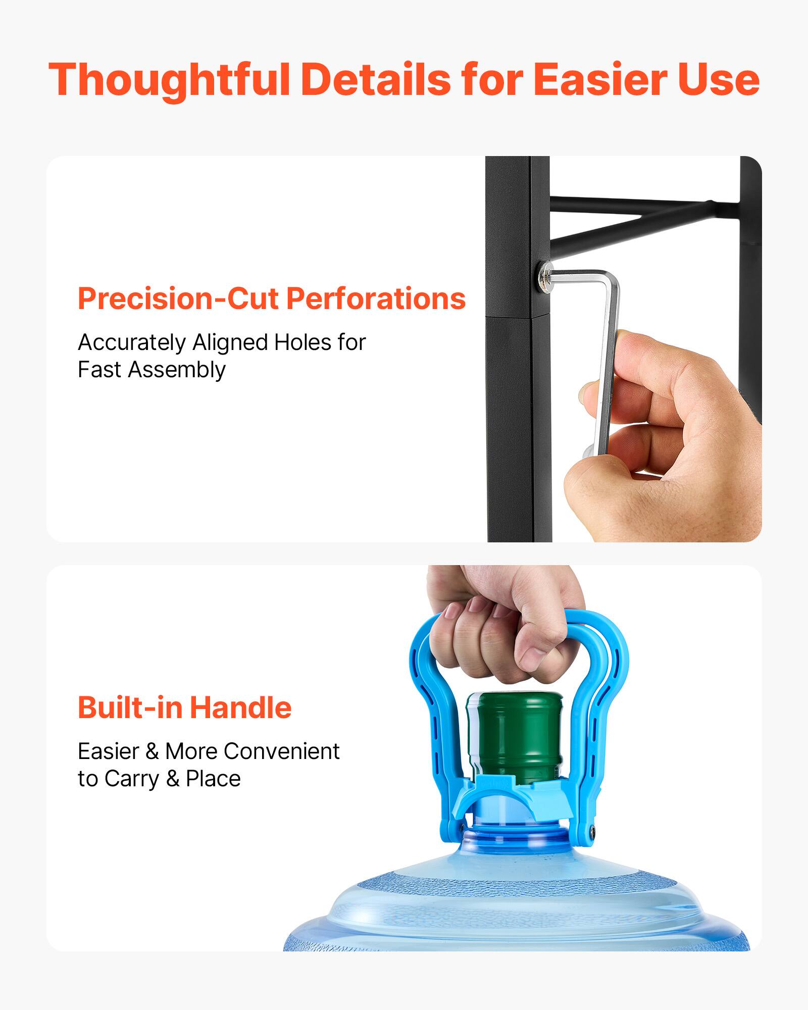 Thoughtful Details for Easier Use

Precision-Cut Perforations
Accurately Aligned Holes for Fast Assembly

Built-in Handle
Easier & More Convenient to Carry & Place