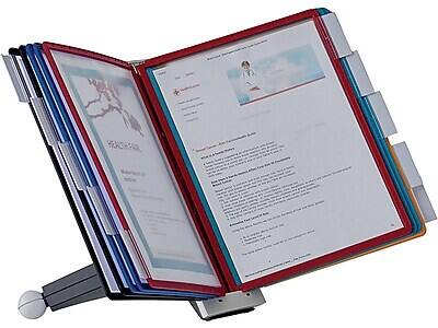 Alt View 2. Durable - Durable Sherpa Document Holder, 8.5" x 11", Vertical, Desktop/Wall, Multicolor Plastic (554200) - Multicolor.