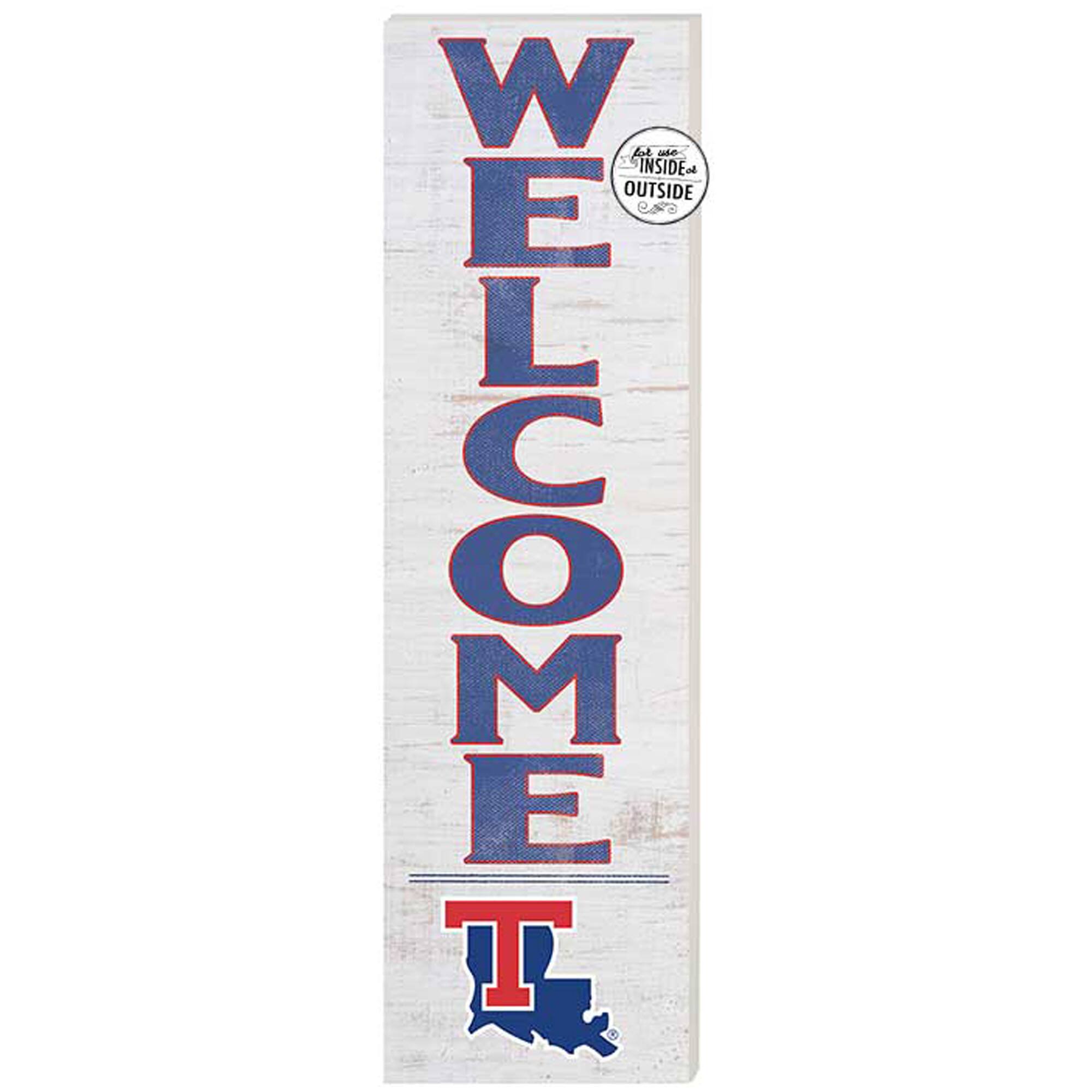 White Louisiana Tech Bulldogs 10'' x 35'' Indoor/Outdoor Welcome Sign