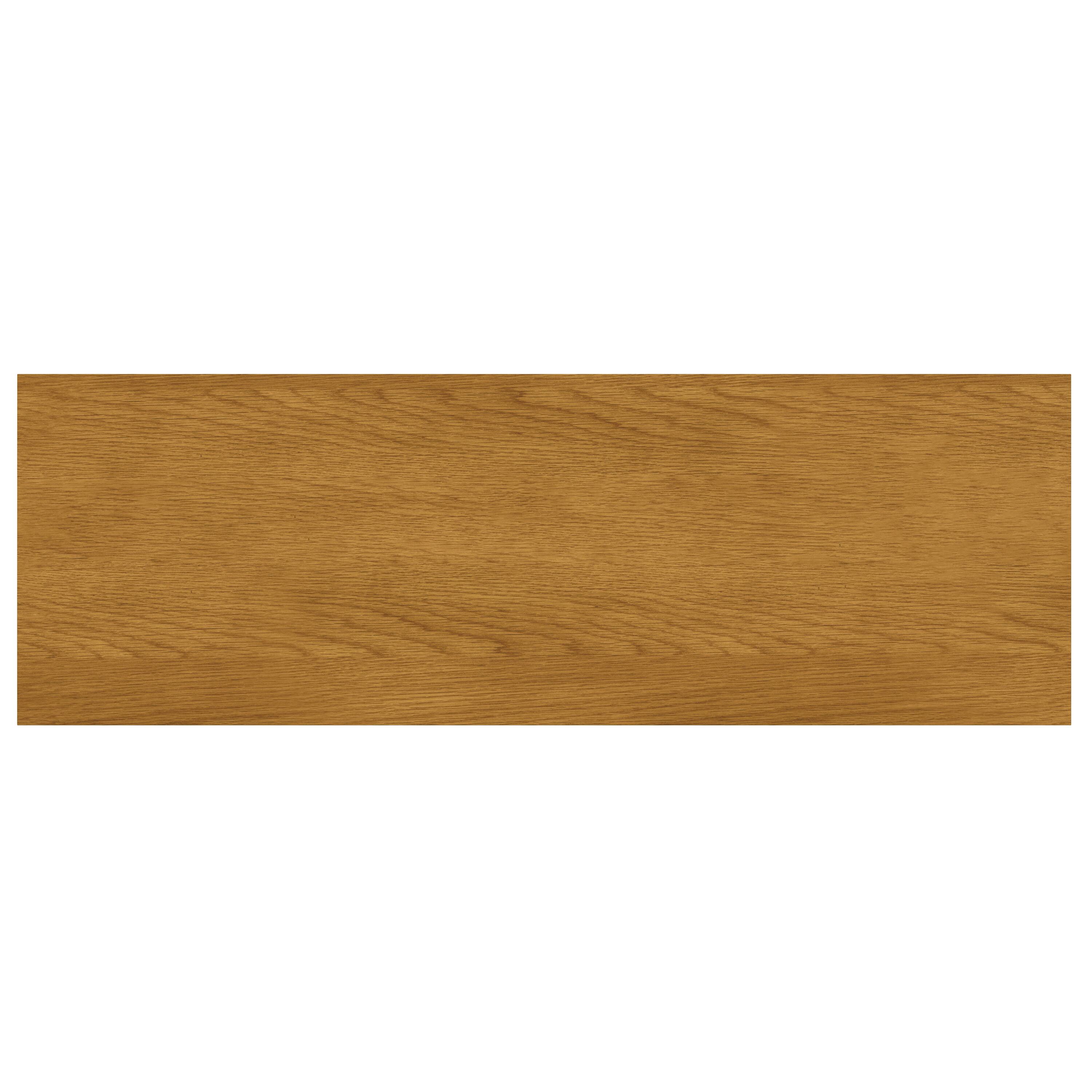 Alt View 2. Simpli Home - Banting 72 inch Wide Solid Wood Mid Century Wide Desk in Oak Veneer - Oak Veneer.