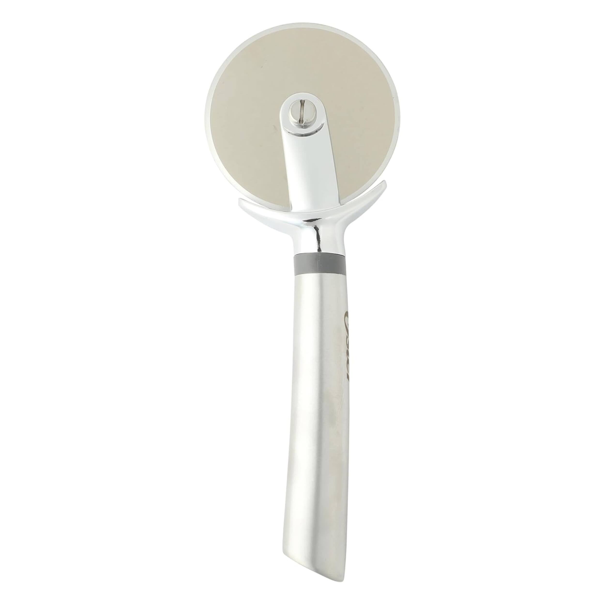 Front. Oster - Oster Chadswyck 8.7 Inch Stainless Steel Pizza Cutter in Silver.