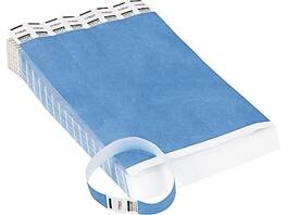 Advantus - Sequentially Numbered Crowd Control Wristbands, 500/Pack - Blue