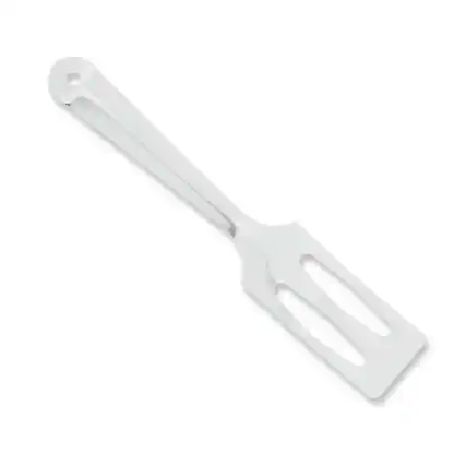 Front. Rada - Cutlery Servespoon Slotted Stainless Steel Face - Silver.