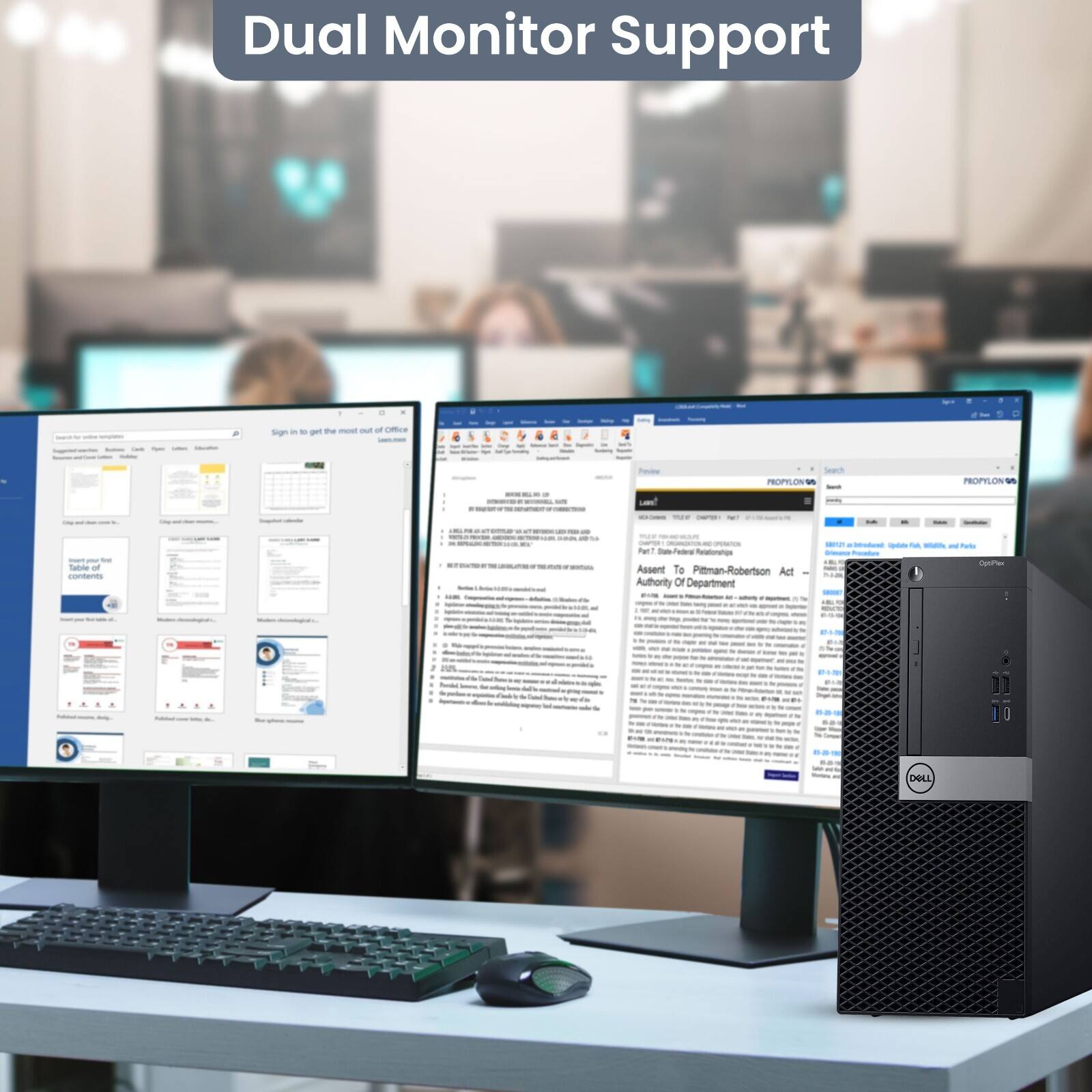 Dual Monitor Support

PROPTLON PROSPION

Assent To Pittman-Robertson Act Authority Of Department