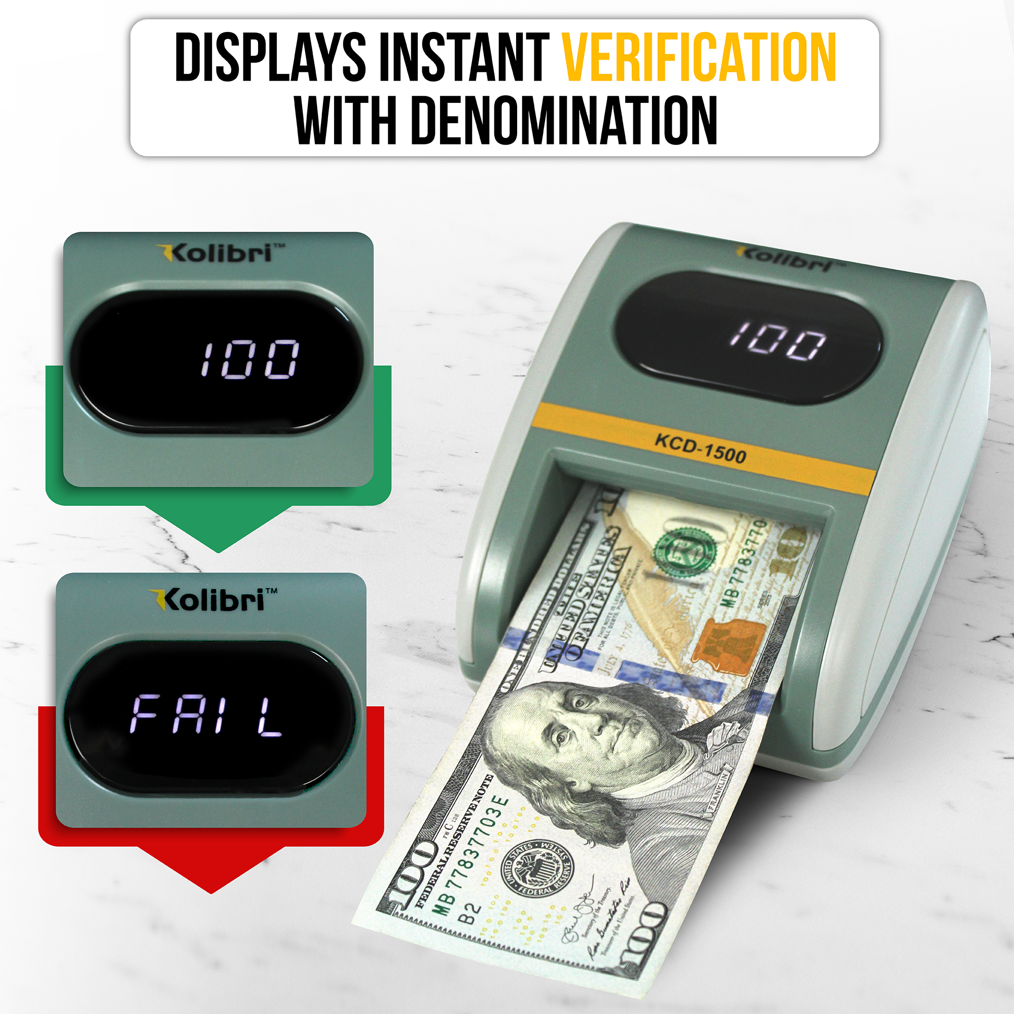 DISPLAYS INSTANT VERIFICATION WITH DENOMINATION

Kolibri™

100

FAIL

KCD-1500

MB7837703E

MB7837703E

MB7837703E

MB7837703E

MB7837703E

MB7837703E

MB7837703E

MB7837703E

MB7837703E

MB7837703E

MB7837703E

MB7837703E

MB7837703E

MB7837703E

MB7837703E

MB7837703E

MB7837703E

MB7837703E

MB7837703E

MB7837703E

MB7837703E

MB7837703E

MB78377