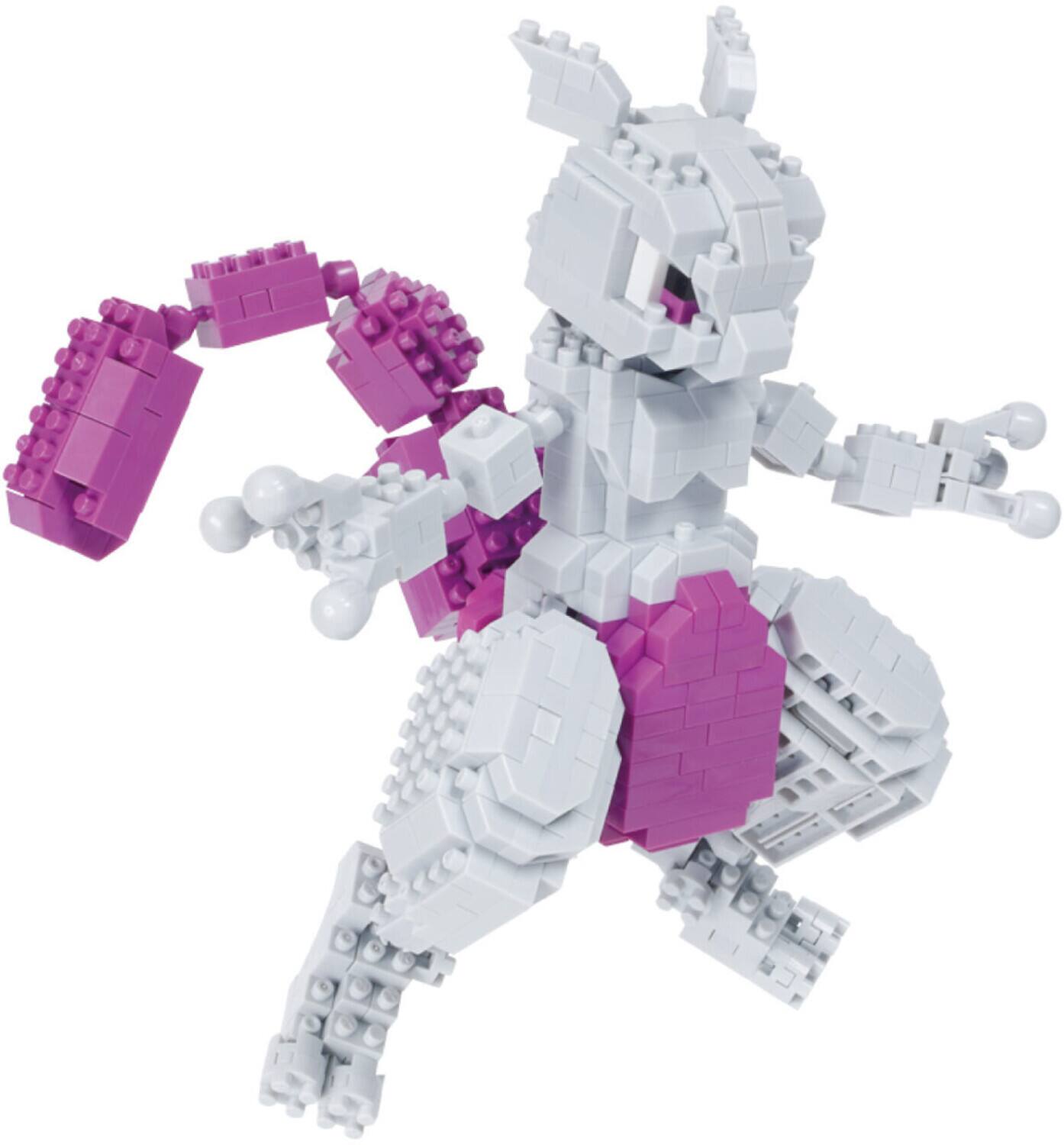 Alt View 1. Bandai - Nanoblock - Pokemon Series - Mewtwo Deluxe Edition Building Kit   - COLLECTIBLES - Multicolor.