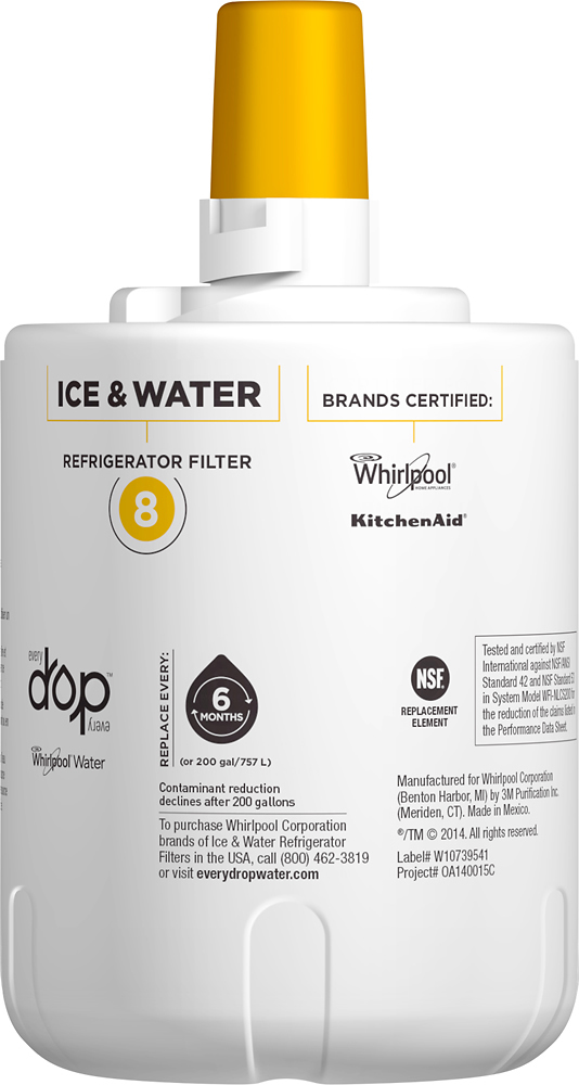 Whirlpool - EveryDrop 8 Ice and Water Filter - White