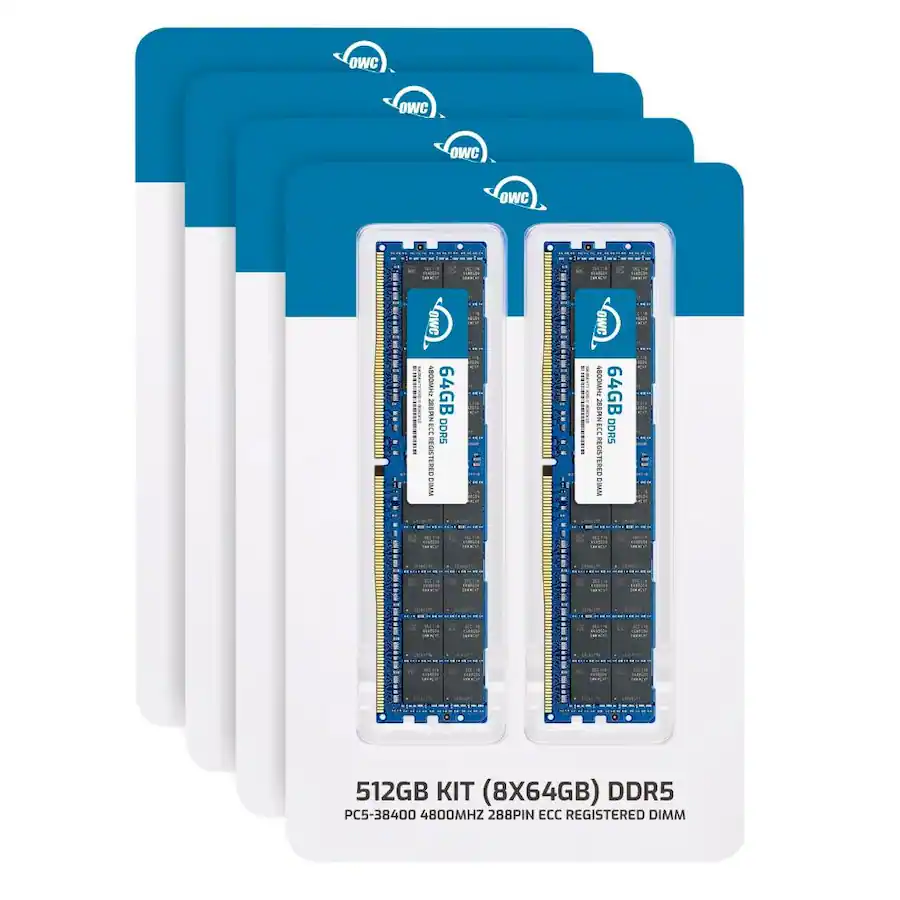 512gb Ram Module OWC 512GB (8x64GB) DDR5 4800MHz 2Rx4 CL40 ECC Registered 288p RDIMM ...
