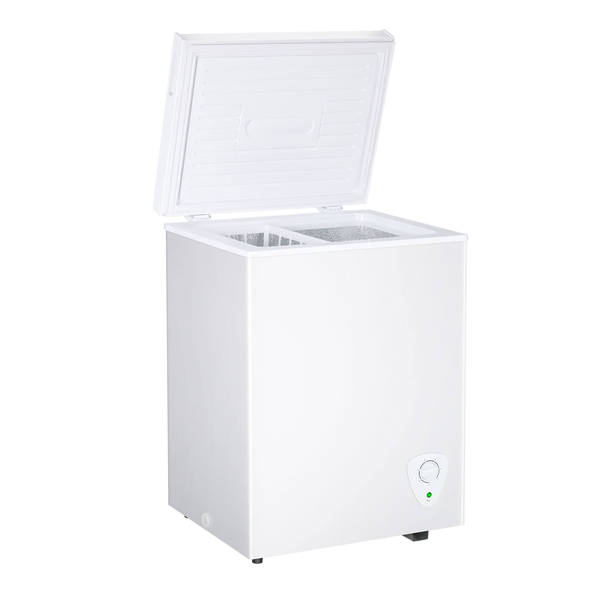 Front. Parrot Uncle - 3.5 Cu. Ft Garage Compact Ready Chest Freezer - White.