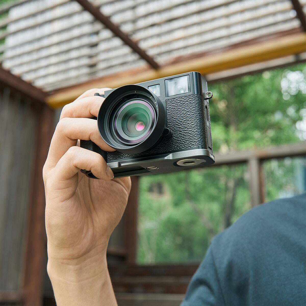 Alt View 5. Smallrig - SmallRig L-Shape Mount Plate with Silicone Handle for Fujifilm X half Camera, Charcoal Silver.