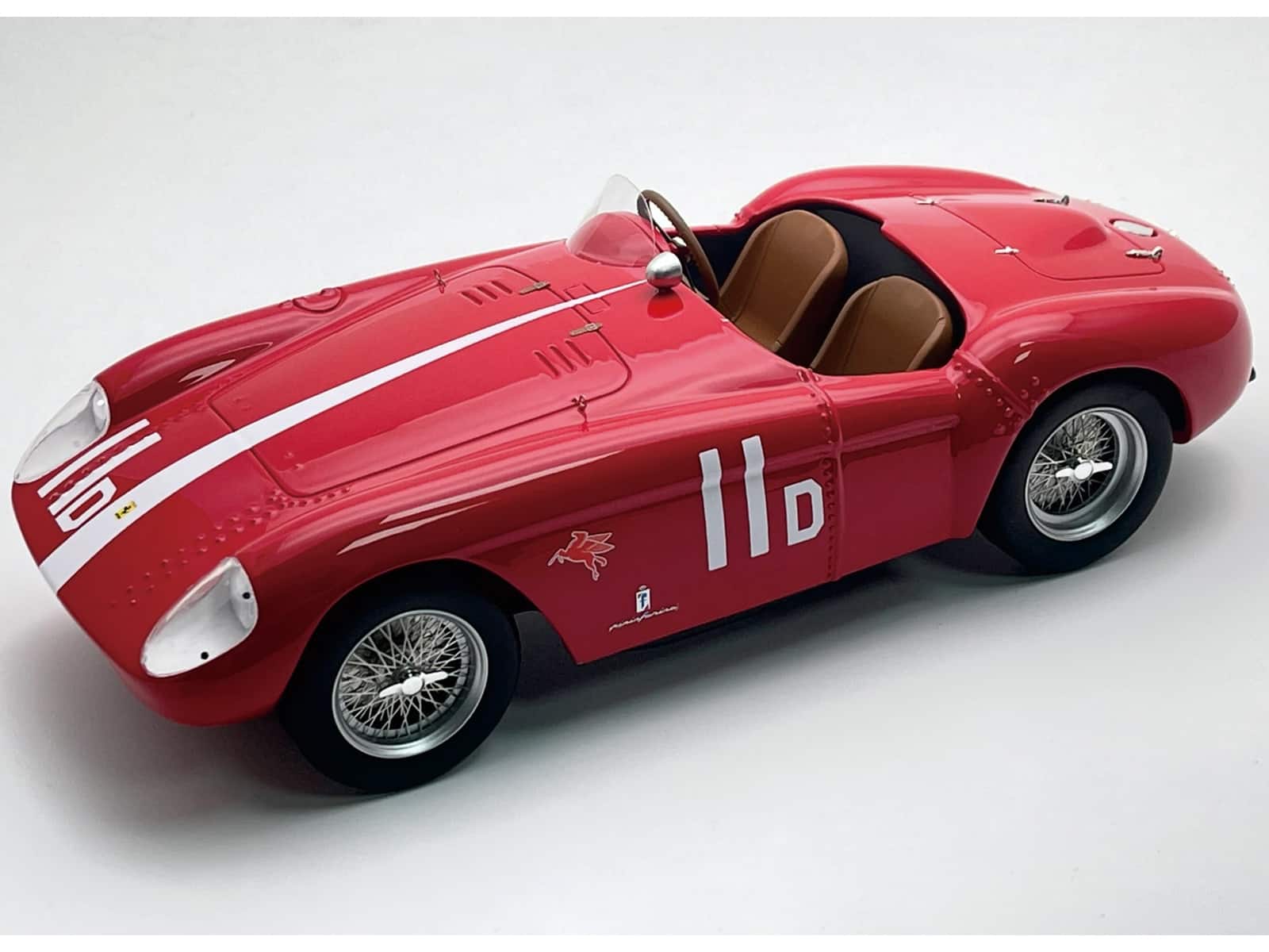 Tecnomodel - Ferrari 500 Mondial #11 "Pebble Beach" (1956) "Mythos Series" with Display Case Ltd Ed 1/18 Model Car by Tecnomodel.