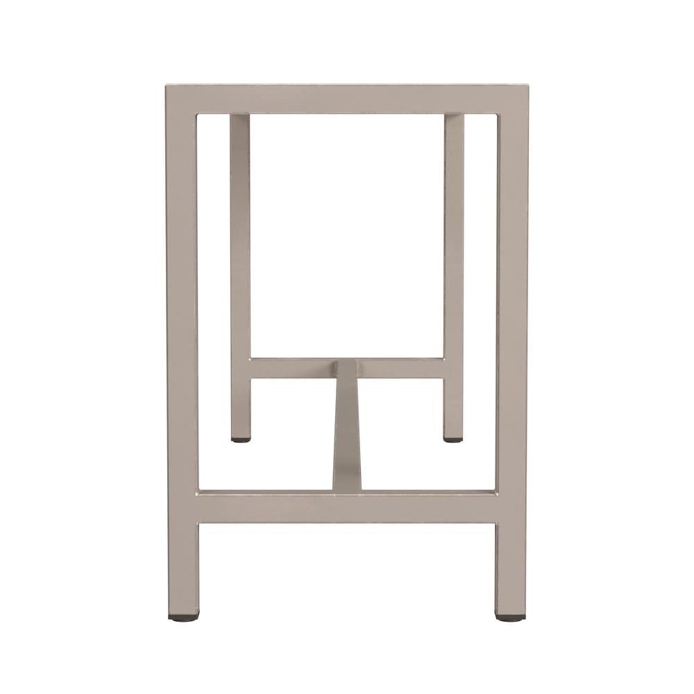 Back. Butler Specialty - Tribeca Iron 43.5"W Bench - Silver.