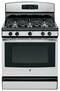 GE - 30" Freestanding Gas Range - Stainless steel-Front_Standard