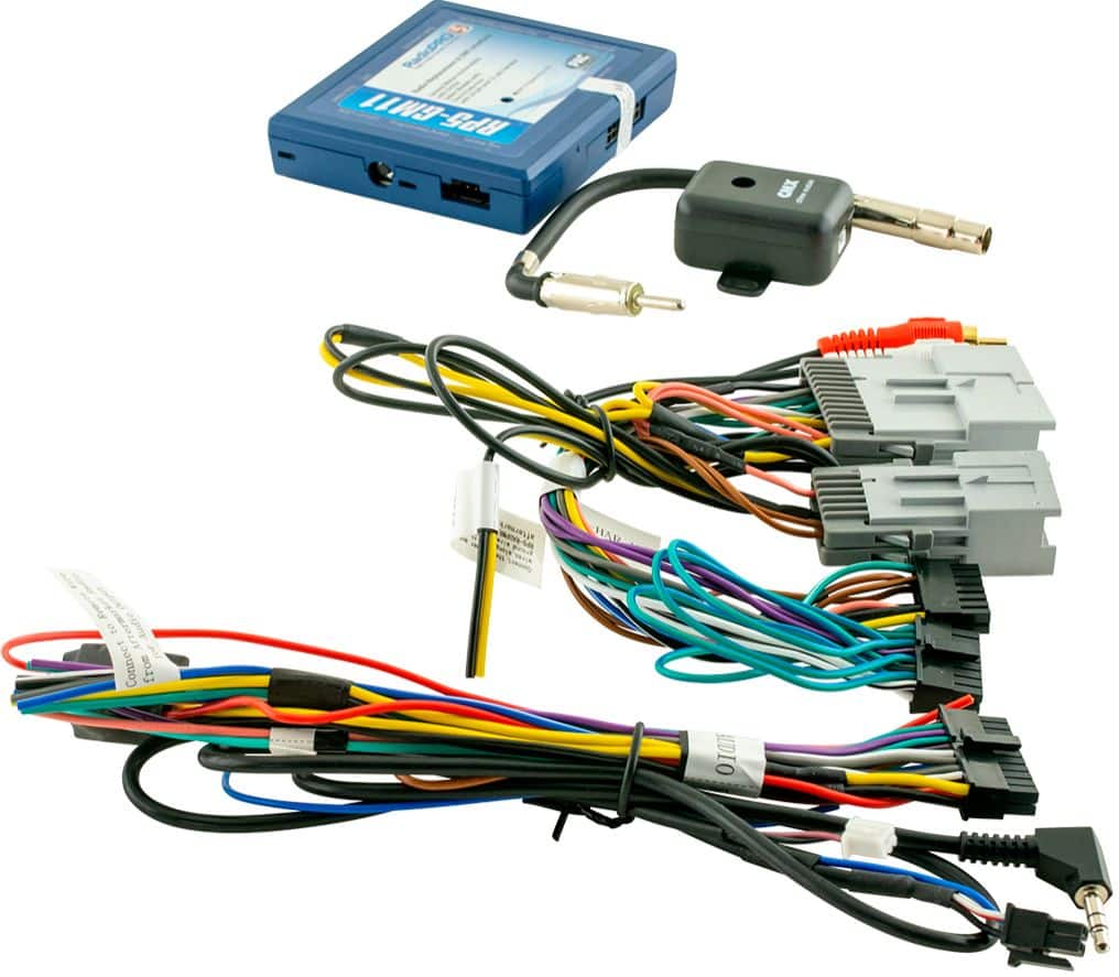 Alt View 11. PAC - Radio Replacement and Steering Wheel Control Interface with OnStar Retention for Select GM Vehicles - Blue/Black.