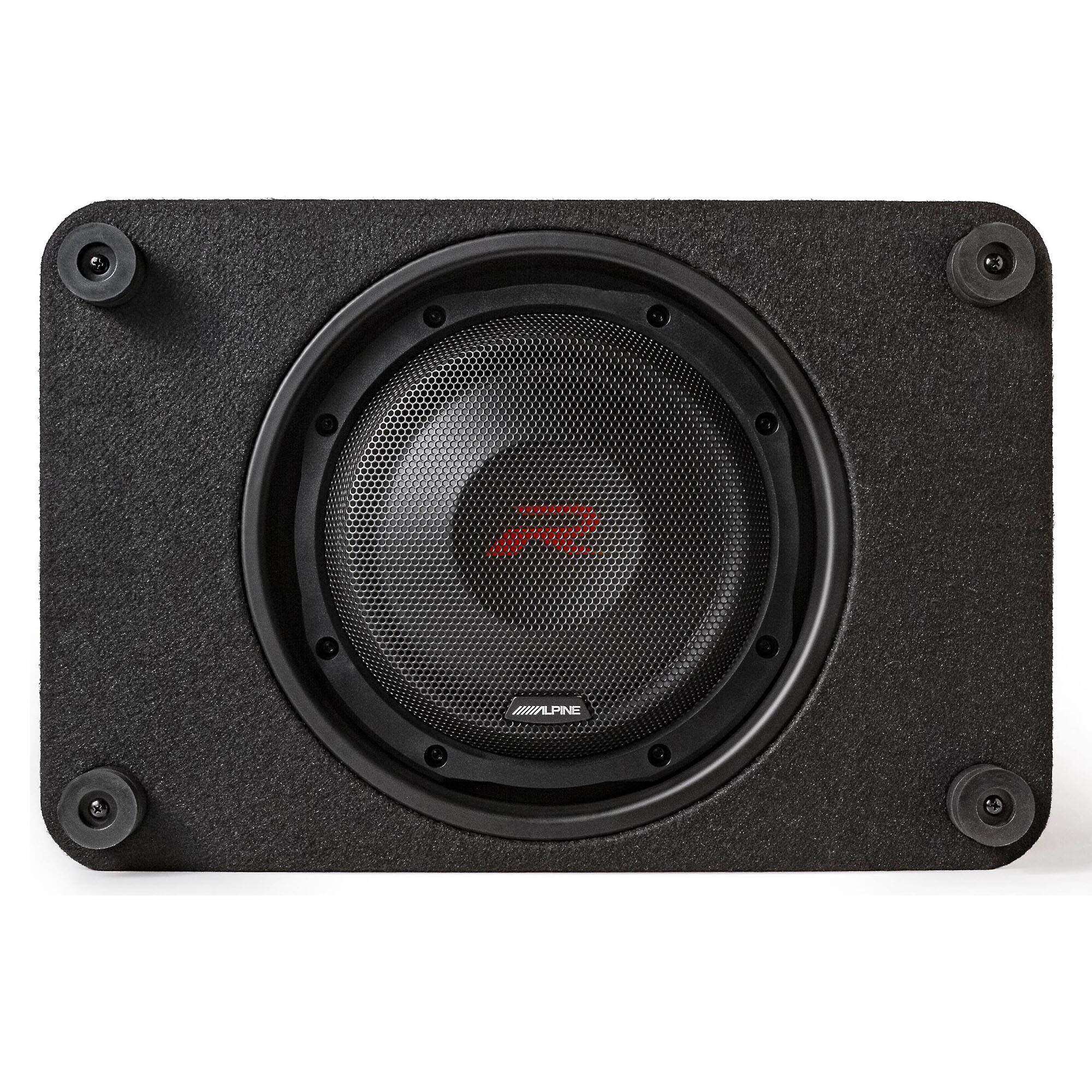 Alt View 1. Alpine - Alpine RS-SB10 10" Alpine Halo R-Series "R2" Preloaded Subwoofer Enclosure - Black/Gray.