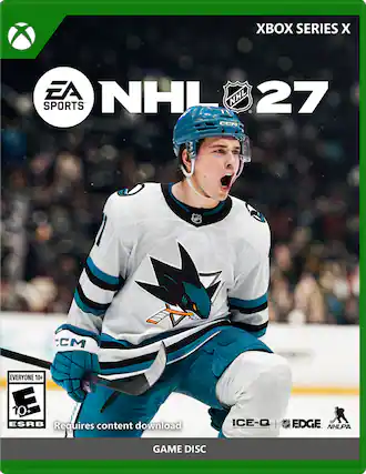 XBOX SERIES X
EA SPORTS NHL 27
CCM
EVERYONE 10+ ESRB
Requires content download
ICE-Q | EDGE NHLPA
GAME DISC - E10+ (Everyone 10+)