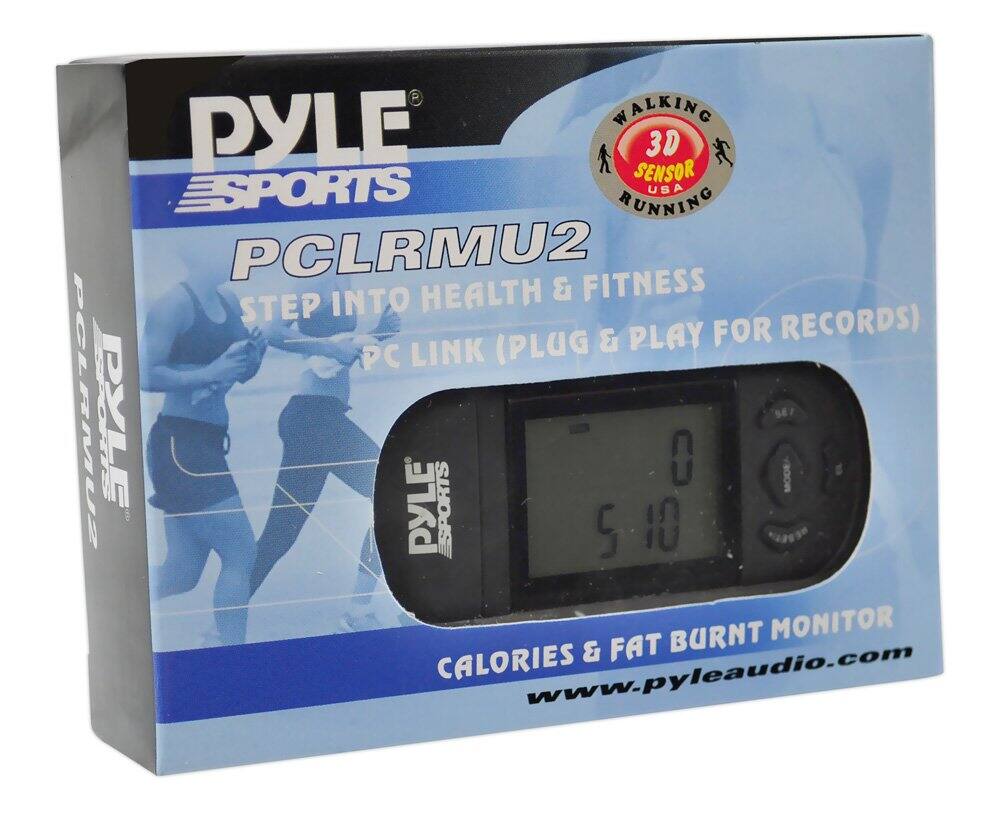 PYLE ESPORTS  
PCLRNU2  
STEP INTO HEALTH & FITNESS  
PC LINK (PLUG & PLAY FOR RECORDS)  
CALORIES & FAT BURNT MONITOR  
WALKING 3D SENSOR USA RUNNING  
www.pyleaudio.com