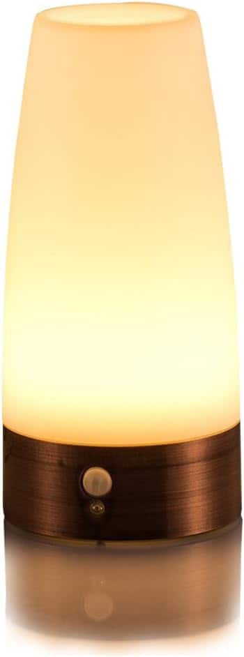 ACJPR - Round LED Motion Sensor Night Light, Battery Operated, Portable (72)