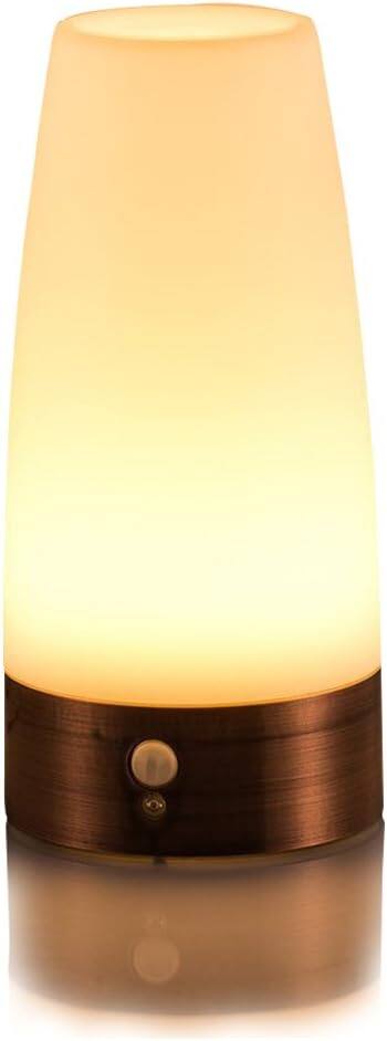 ACJPR - Round LED Motion Sensor Night Light, Battery Operated, Portable (72)