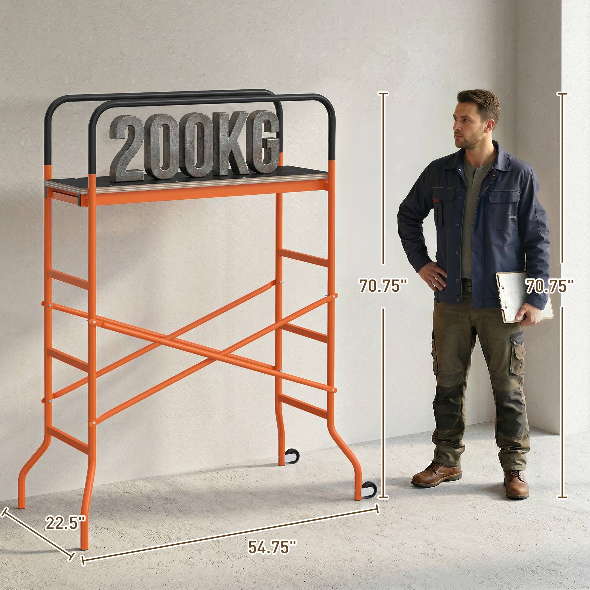 200KG  
70.75"  
70.75"  
22.5"  
54.75"