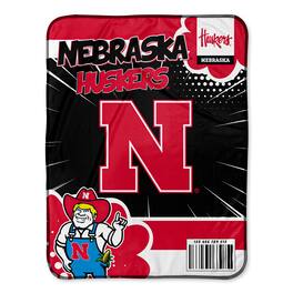 Chad & Jake - Nebraska Huskers 30" x 40" Comic Theme Baby Blanket - Multicolor