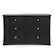 Left. Storkcraft - Crescent 6-Drawer Double Dresser - Black.