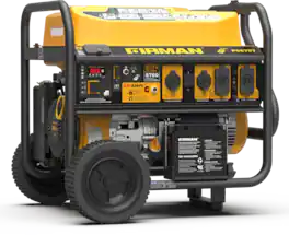 Firman - P06707 Remote & Electric Start 120/240V RV Ready 8375-Watt Gasoline Portable Generator - Black/Gold