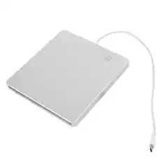 Front. Topteng - Type-C External BD Combo Drive – Read Blu-ray, DVD & CD, Touch Buttons, Write DVD/CD, Fit for PC & Mac - Silver.