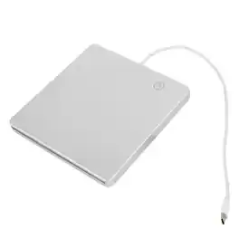 Topteng - Type-C External BD Combo Drive – Read Blu-ray, DVD & CD, Touch Buttons, Write DVD/CD, Fit for PC & Mac - Silver