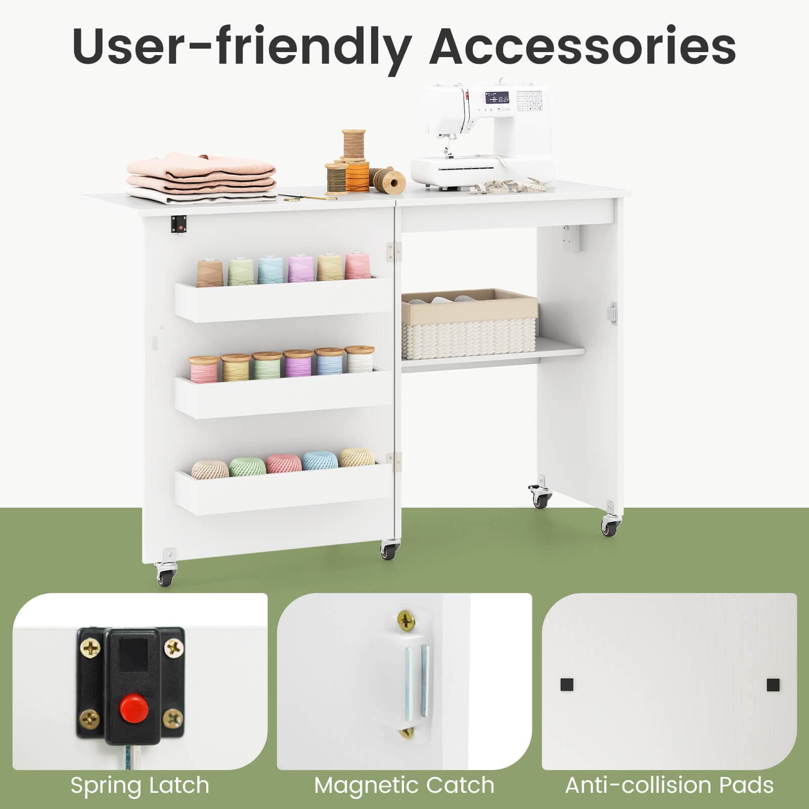 User-friendly Accessories

- Spring Latch
- Magnetic Catch
- Anti-collision Pads