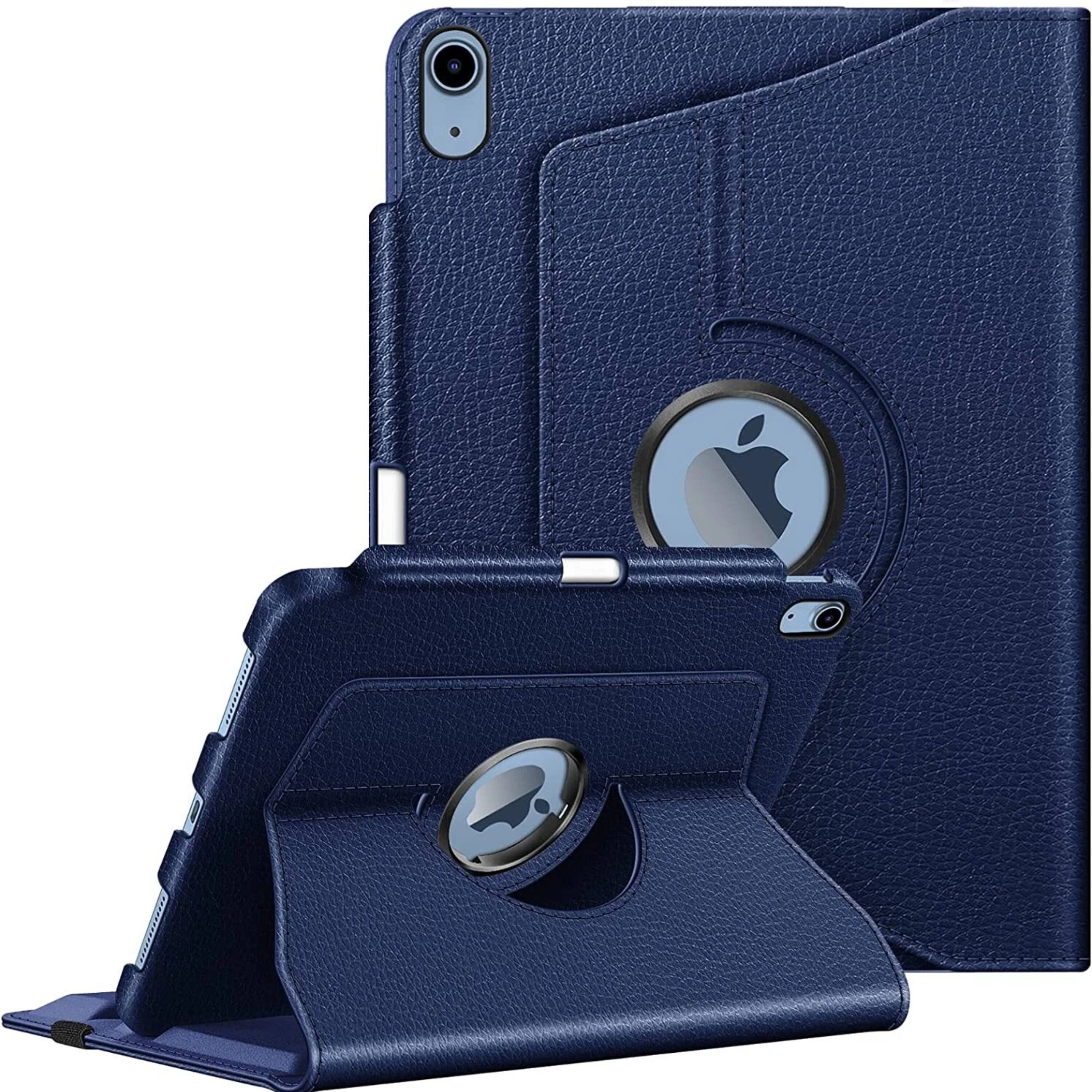 Kitcheniva - Smart Rotating Case For iPad A16 11th 2025 And iPad 10th 2022 Stand Cover - Navy