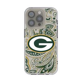 Keyscaper - NFL - Green Bay Packers iPhone Clear Paisley Design Case - 15 - Multicolor