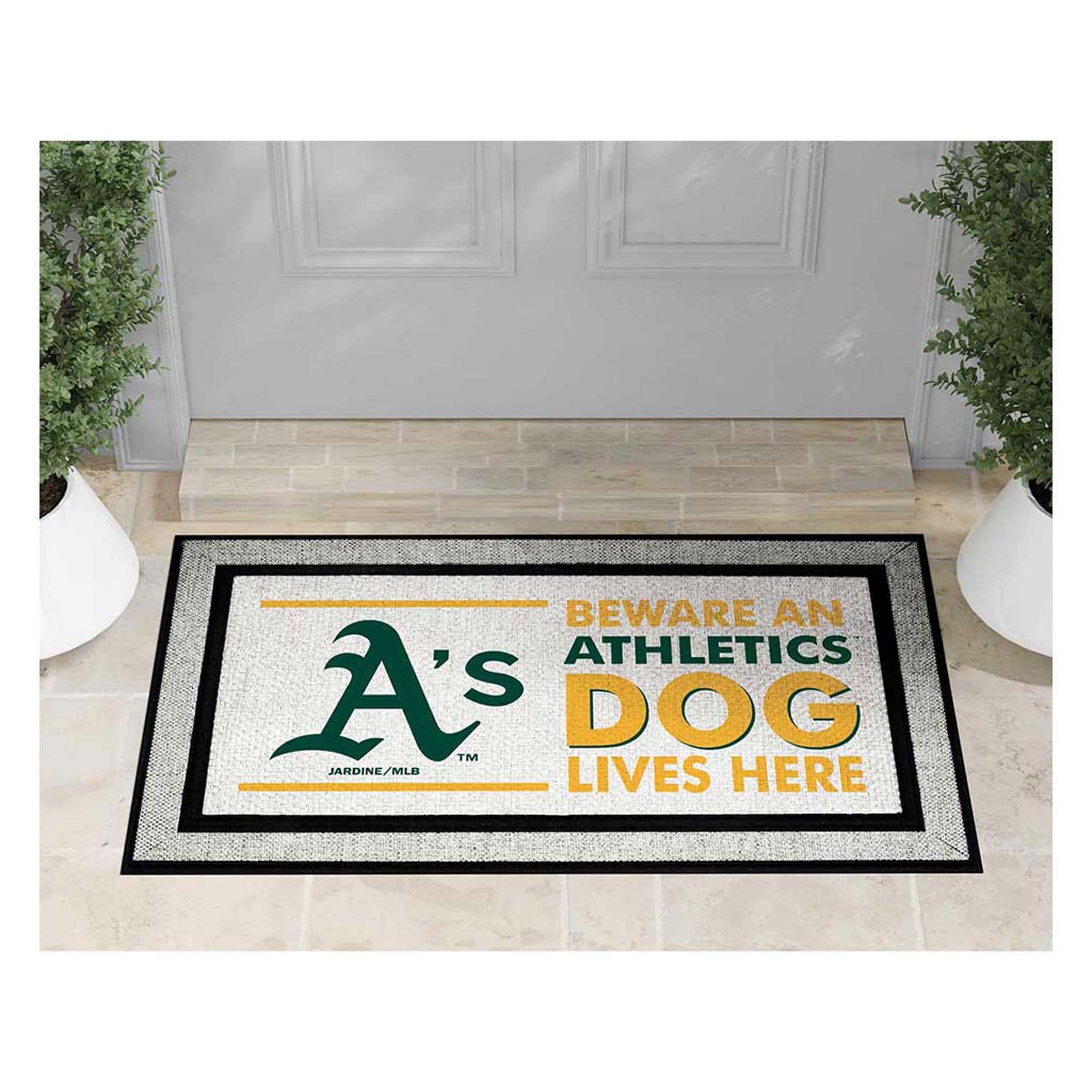 BEWARE AN ATHLETICS A's™ DOG LIVES HERE