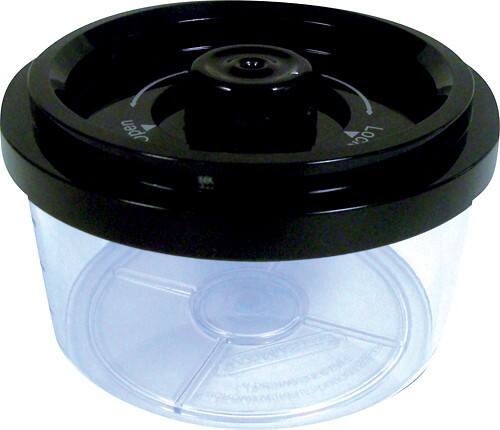 Front Standard. VacMaster - 1/2-Quart Vacuum Canister - Clear/Black.