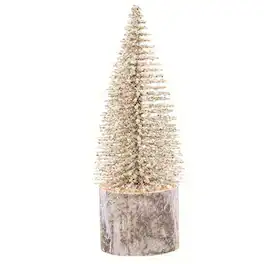 BreeBe - Snowy Foxtail Pine Tree 6" - Champagne, Brown