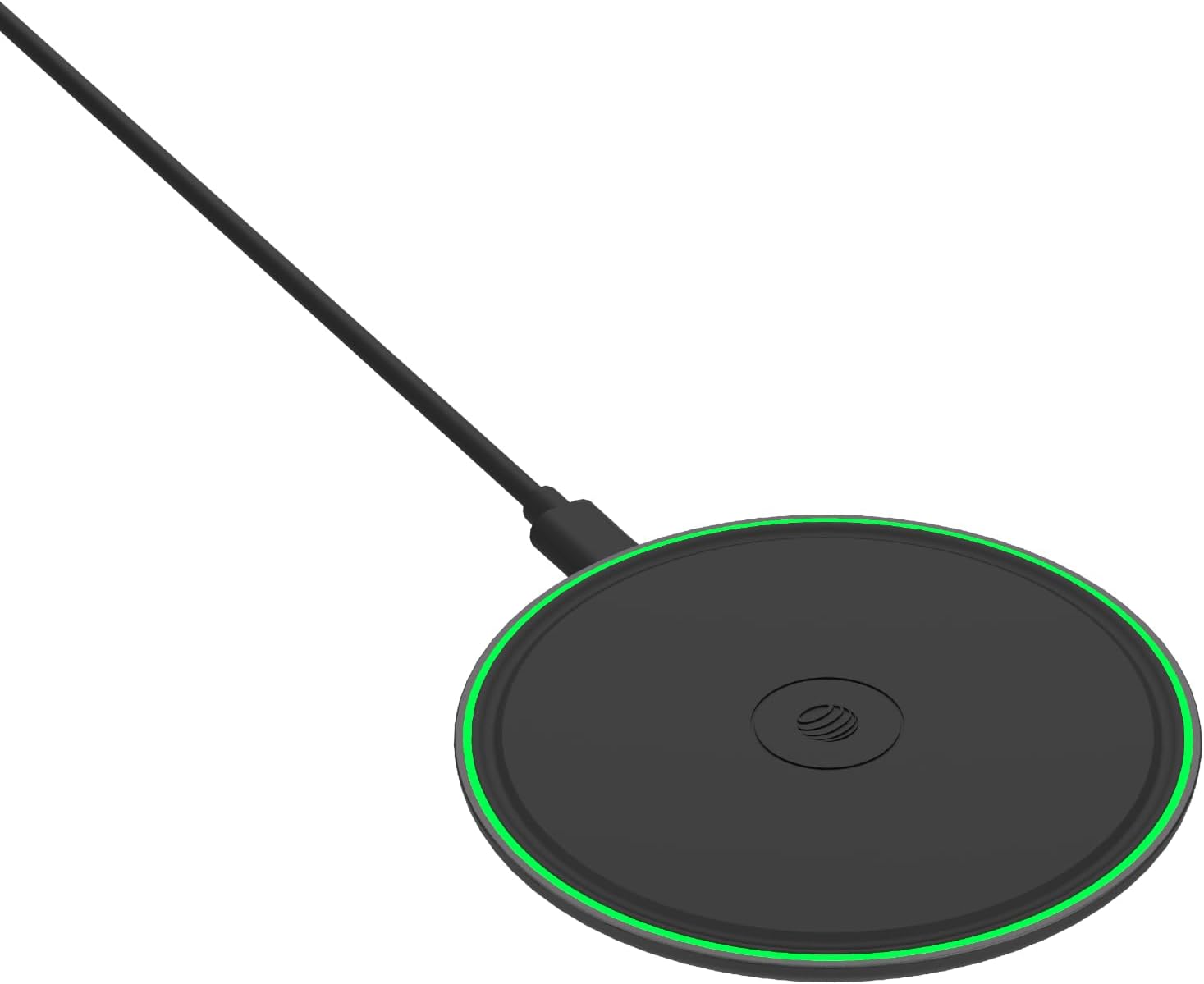 Angle. AT&T - AT&T 15W Premium Wireless Charging Pad Charges 40% Faster on Select Devices Than Standard Wireless Chargers Black.