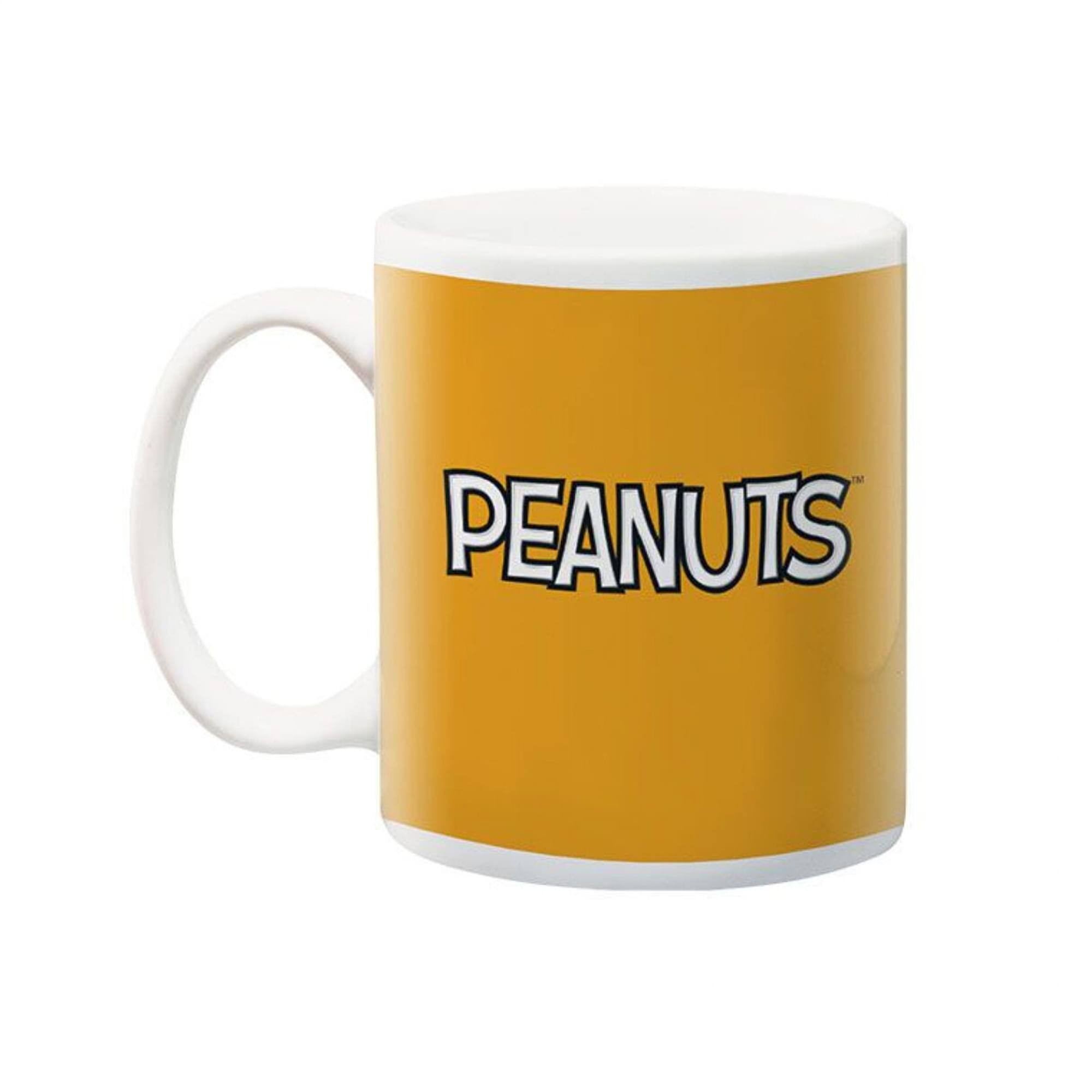 Front. Peanuts - Peanuts Life Full of Risks 11 Ounce Ceramic Mug - White.
