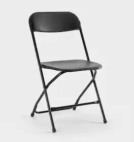 AOITUN - 4 pack metal folding chairs set - double braced steel frame for daily use - Black