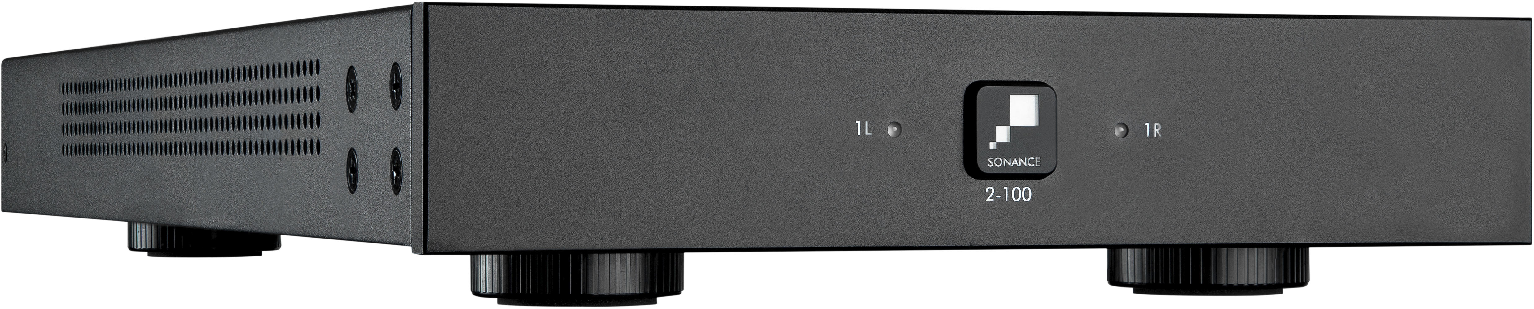 Angle View: Sonance - 2-100 AMP - 200W 2.0-Ch. Digital Power Amplifier (Each) - Black