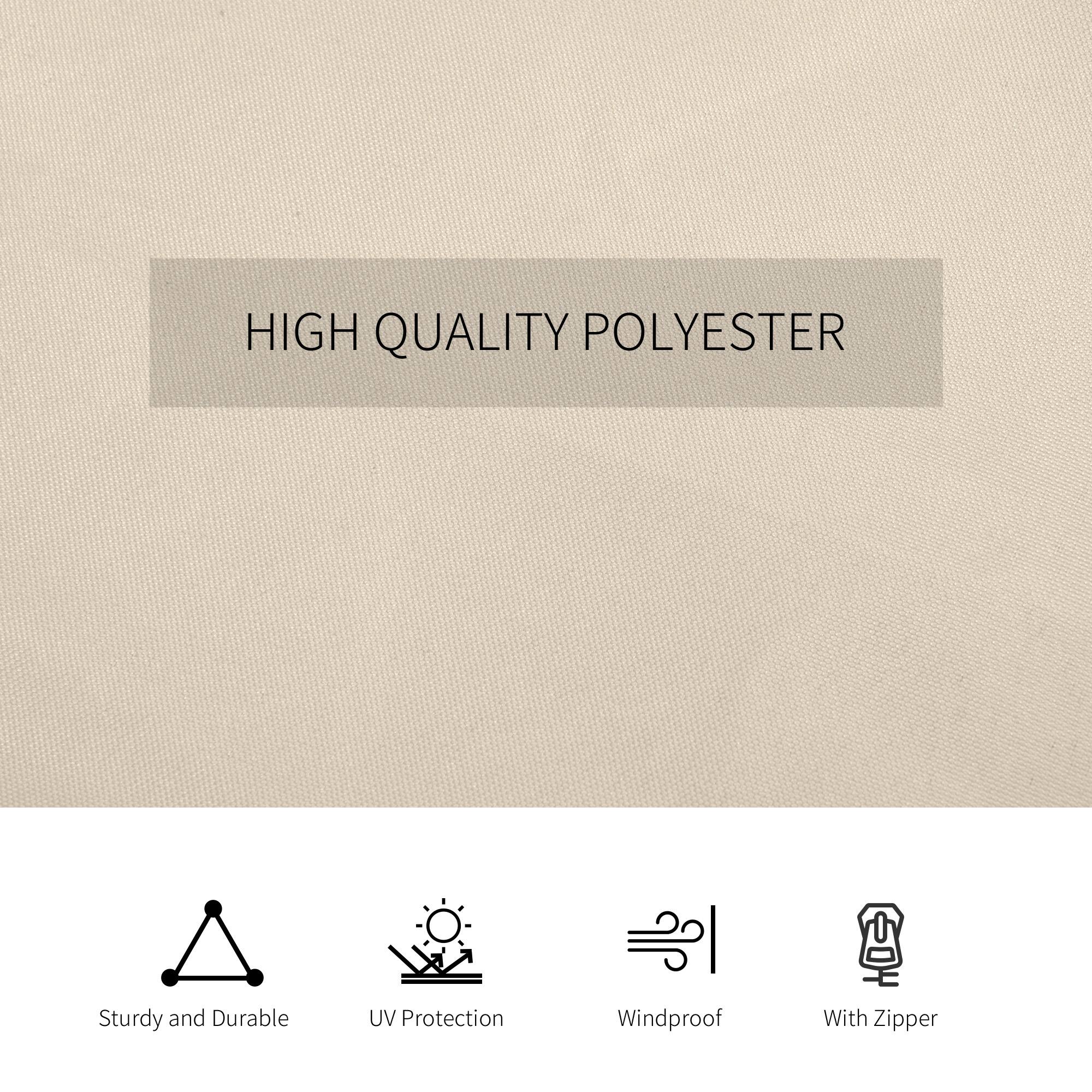 HIGH QUALITY POLYESTER
Sturdy and Durable
UV Protection
Windproof
With Zipper