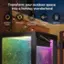 Transform your outdoor space into a holiday wonderland with 16 million colors, 366 modes, waterproof bag pocket, dual LED strips, and remote control.