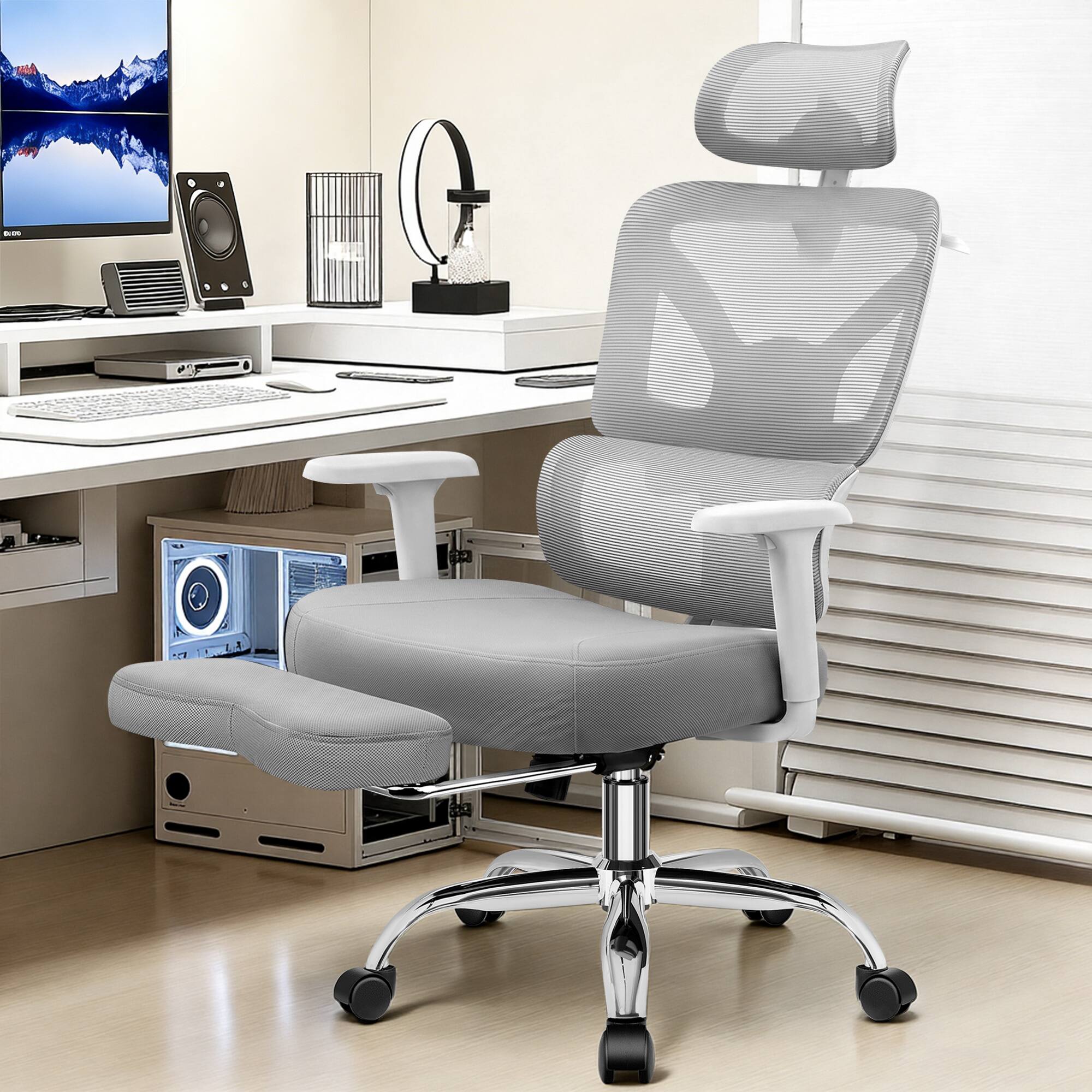 Light Gray with Footrest