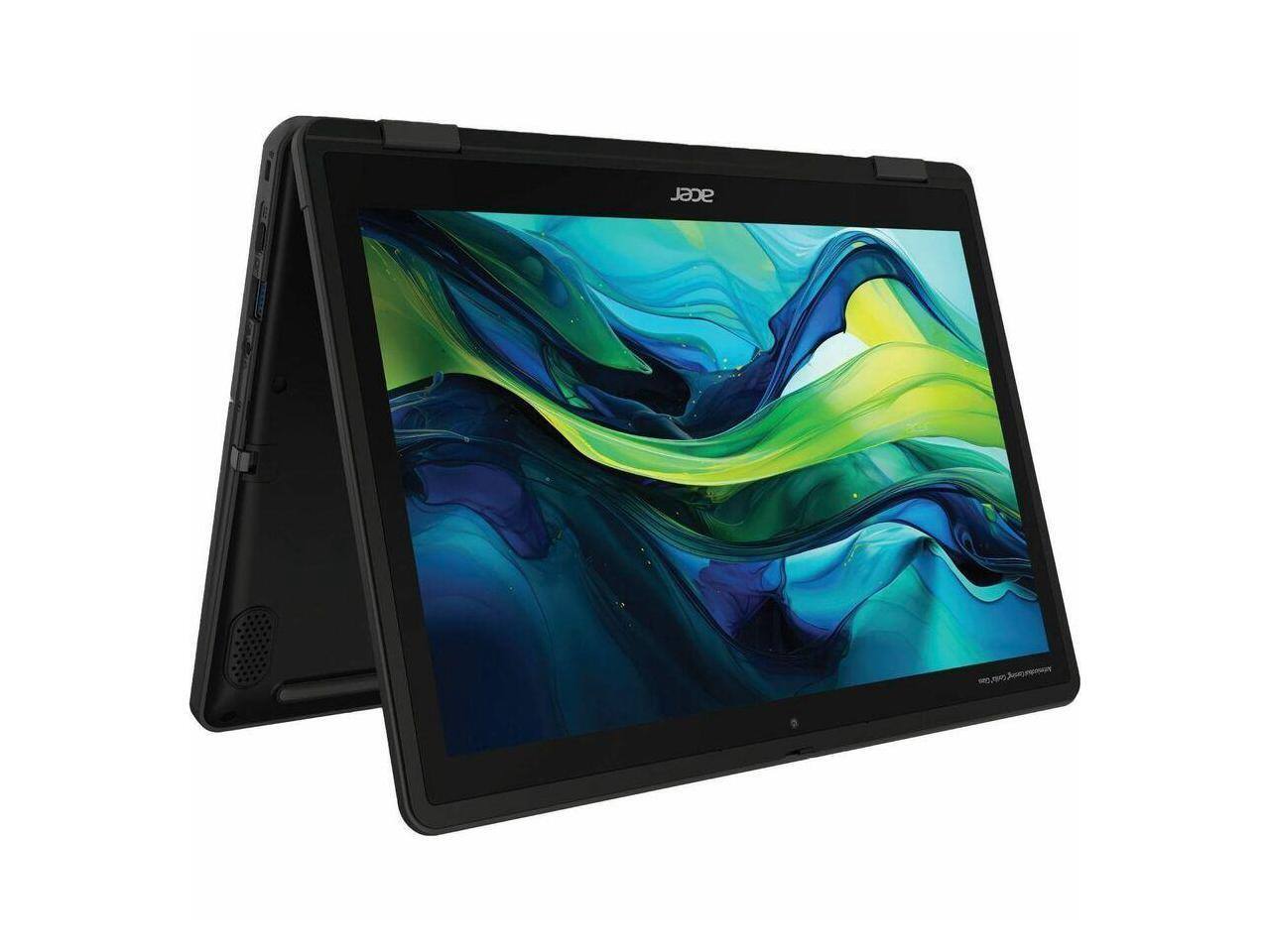 Alt View 1. Acer - Acer TravelMate B3 Spin 12 TMB312R-31 TMB312R-31-P5E5 12.2" Touchscreen Convertible 2 in 1 Notebook - WUXGA - 60 Hz - Black.