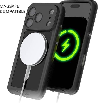 Ghostek iPhone 17 Pro Waterproof MagSafe Case Military Grade Nautical Slim Black Ghostek iPhone 17 Pro Waterproof MagSafe Case Military Grade Nautical Slim Black