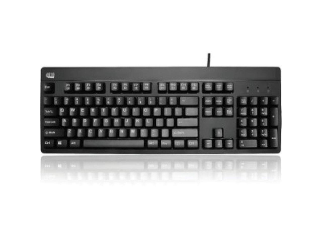 Alt View 9. Adesso - Adesso EasyTouch 630UB - Antimicrobial Waterproof Keyboard - Cable Connectivity - USB Interface - 104 Key(s) - Windows - Black.